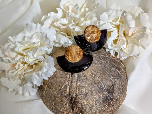 Coconut Crescent Earrings
